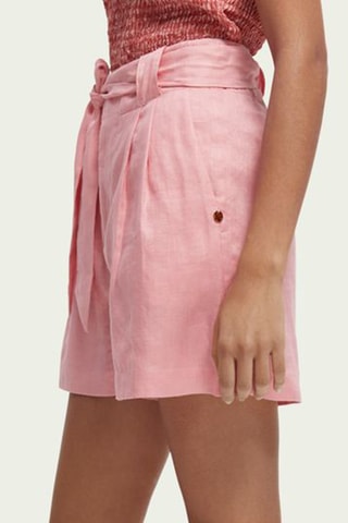 Short en lin - Rose