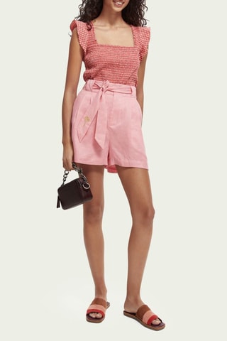 Short en lin - Rose