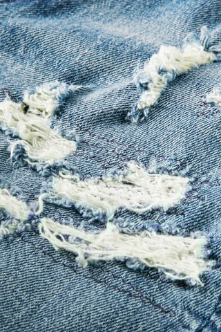 Short en jean - Bleu