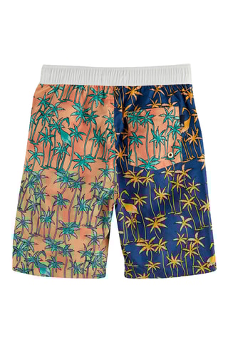 Short - Bleu marine et saumon