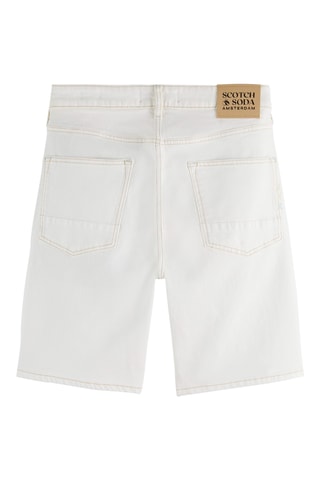 Short slim en jean - Blanc