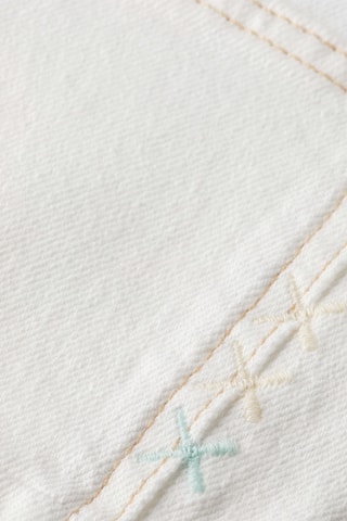 Short slim en jean - Blanc