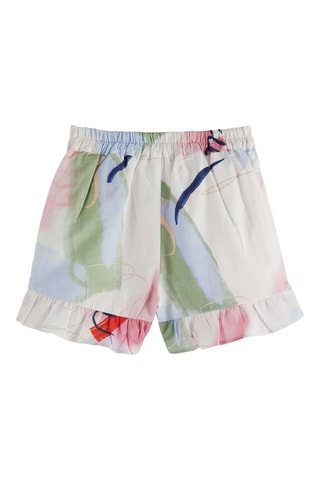 Short en lin - Blanc