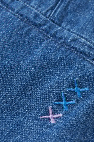 Short en jean - Bleu