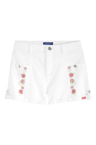 Short en jean - Blanc