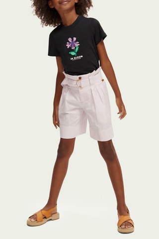 Bermuda taille haute - Ecru