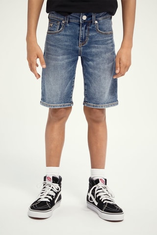 Bermuda en jean en coton biologique - Bleu clair