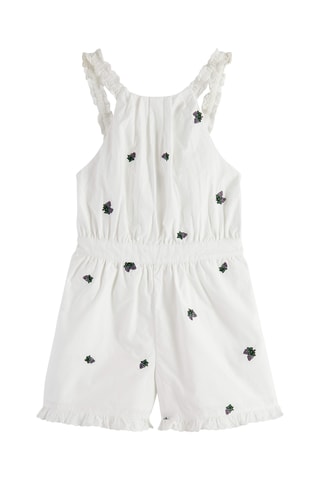 Combinaison en coton biologique - Blanc