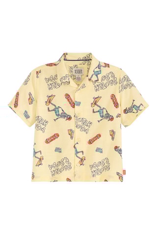 Chemise et short en jean - Jaune et bleu