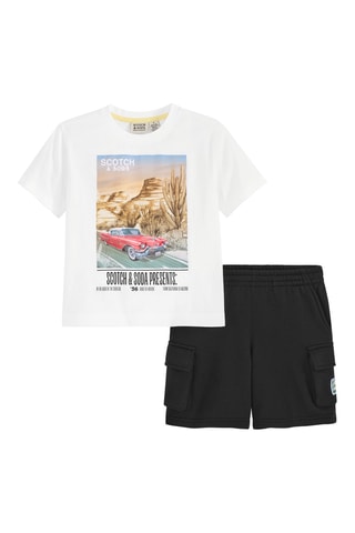 T-shirt et short - Blanc et noir