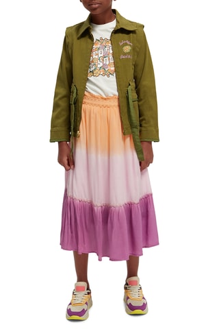 Jupe taille haute - Orange