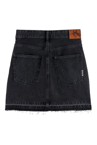 Minijupe en jean - Noir