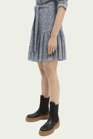 Jupe patineuse - Bleu cobalt