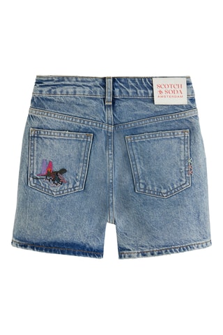 Short en jean - Bleu cobalt