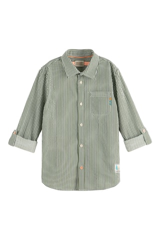 Chemise - Vert foncé et blanc