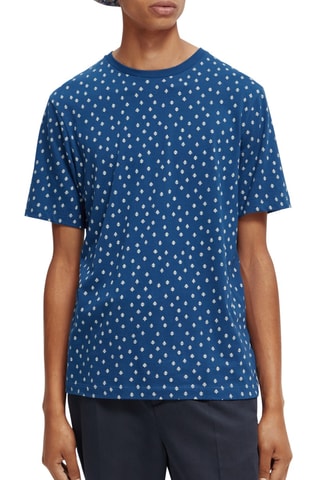 T-shirt regular en coton biologique - Indigo