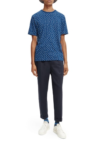 T-shirt regular en coton biologique - Indigo