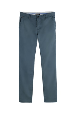 Chino en coton biologique - Bleu-gris