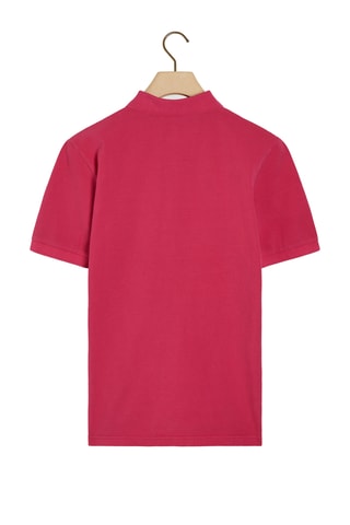 Polo en coton biologique - Fuchsia