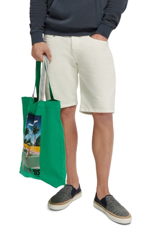 Bermuda en jean - Ecru