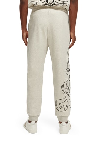 Jogging en coton biologique Bugs Bunny Looney Tunes - Ecru chiné