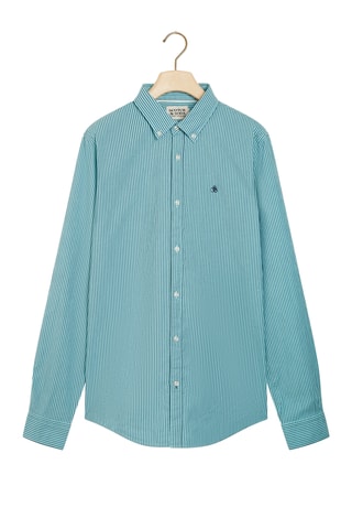 Chemise en coton biologique - Bleu cobalt