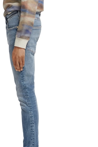 Jean skinny en coton biologique - Bleu cobalt