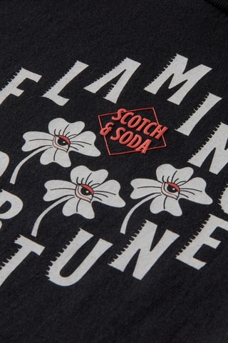 T-shirt noué en coton biologique - Noir