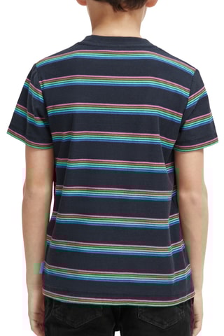 T-shirt en coton biologique - Noir et turquoise