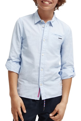 Chemise en coton biologique - Bleu clair