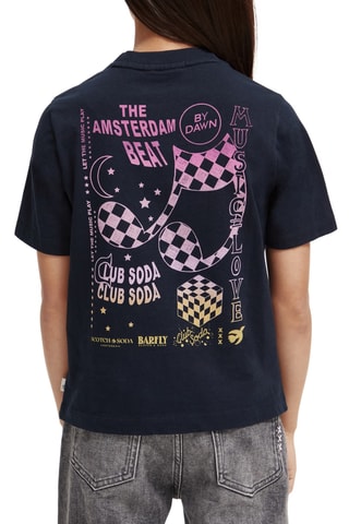 T-shirt en coton biologique - Bleu marine