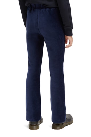 Legging taille haute en velours en coton biologique - Bleu marine