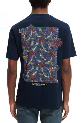 T-shirt en coton biologique - Bleu