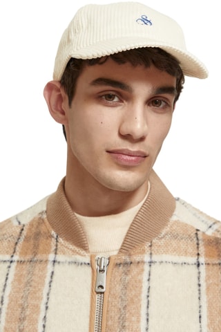 Casquette en velours - Blanc