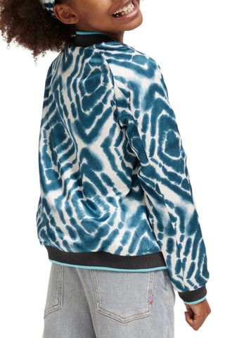 Veste réversible - Bleu cobalt et blanc