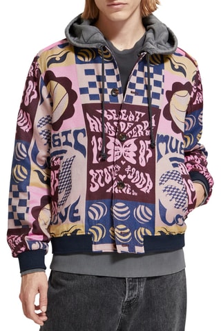 Veste - Rose et bleu foncé