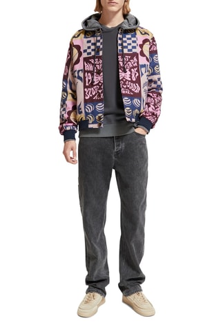 Veste - Rose et bleu foncé