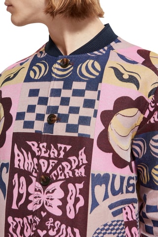 Veste - Rose et bleu foncé