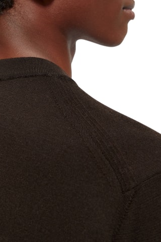 Pull en mérinos Essentials - Marron foncé