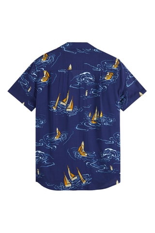 Chemise - Bleu marine et jaune