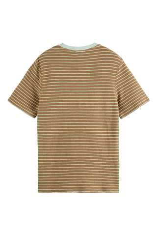 T-shirt - Taupe et vert d’eau