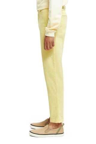 Chino regular en coton biologique - Jaune