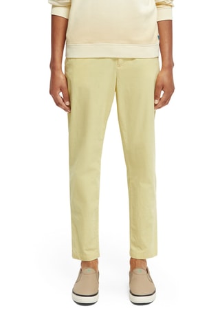 Chino regular en coton biologique - Jaune