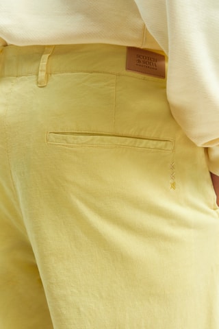 Chino regular en coton biologique - Jaune