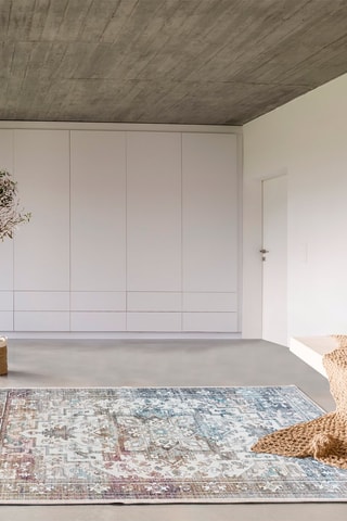 Tappeto Class - Blu e rosa