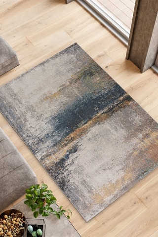 Tappeto Parma - Blu e beige