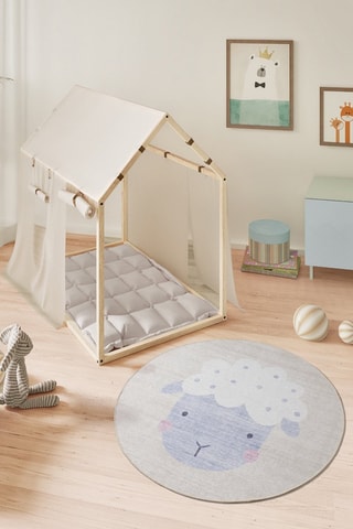 Tappeto Candy - Grigio e bianco