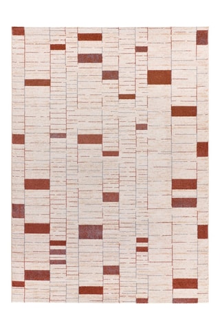 Tappeto Flora Beruti - Rosso mattone