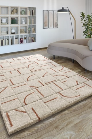 Tappeto Brenda - Beige e cammello