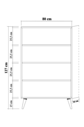 Armoire 2 portes - 80 x 127 x 36 cm